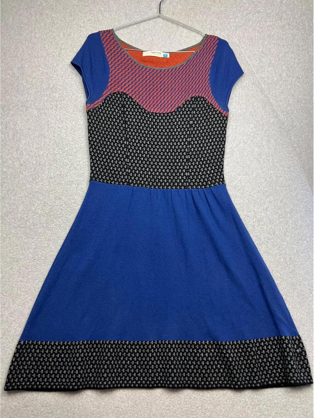 Sparrow Anthropologie Knit Wool Sweater Dress Womens Size M Boho Fit & Flare